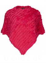 NO. 1 BY OX - Stor Kanin Poncho med Similisten, Pink